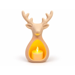 Renifer Świąteczny LED 17 cm Figurka Dekoracja Lampion Świecznik Druk 3D!